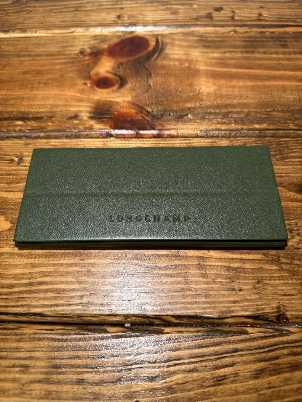 Brand New Longchamp Folding Sunglasses Eyeglasses Olive Green Case